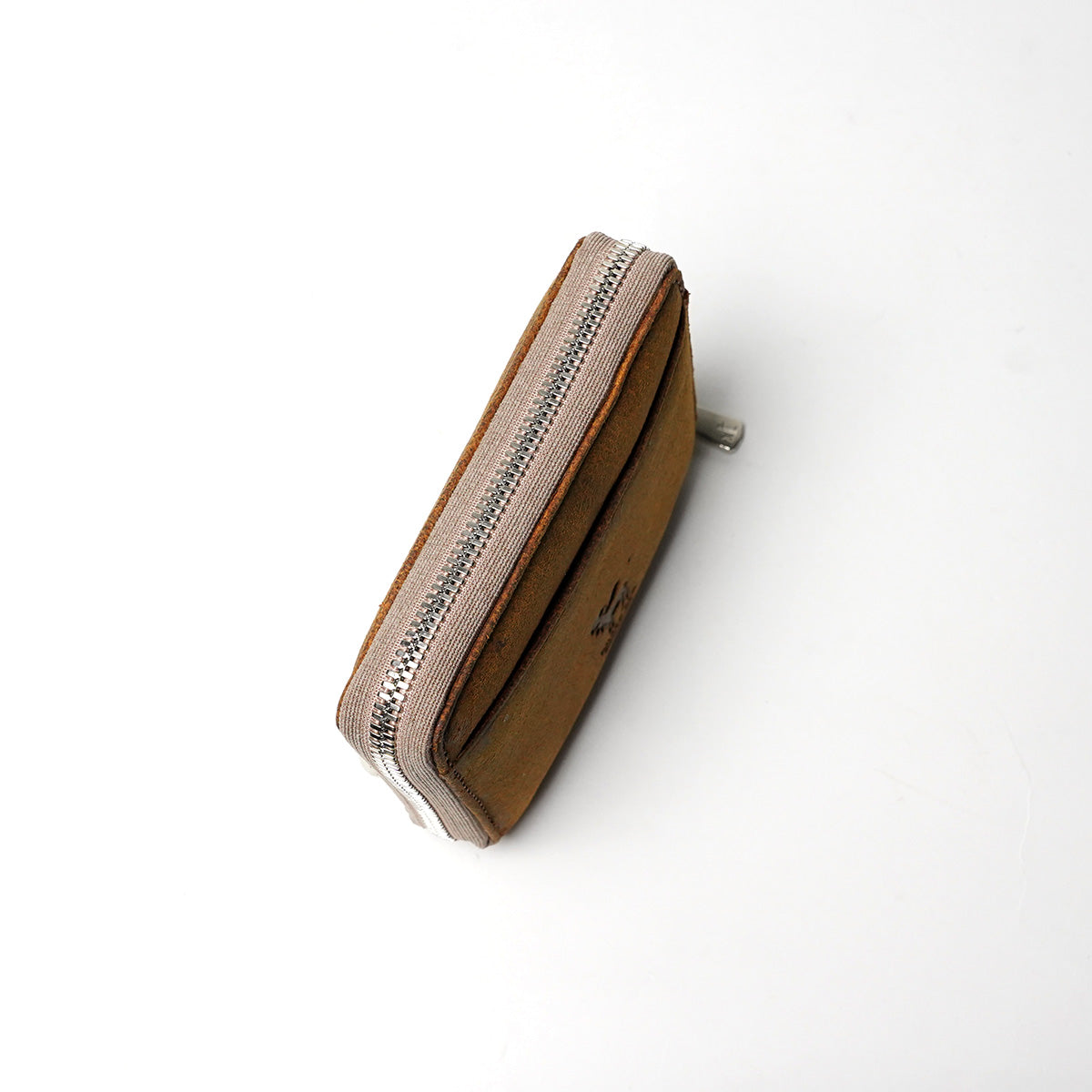 WAXED ELK Leather ラウンドファスナー ハーフ財布 FZKM851