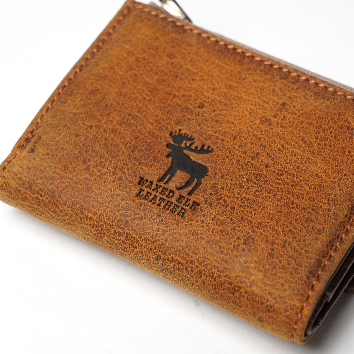 WAXED ELK Leather 三つ折り財布 FZKM853