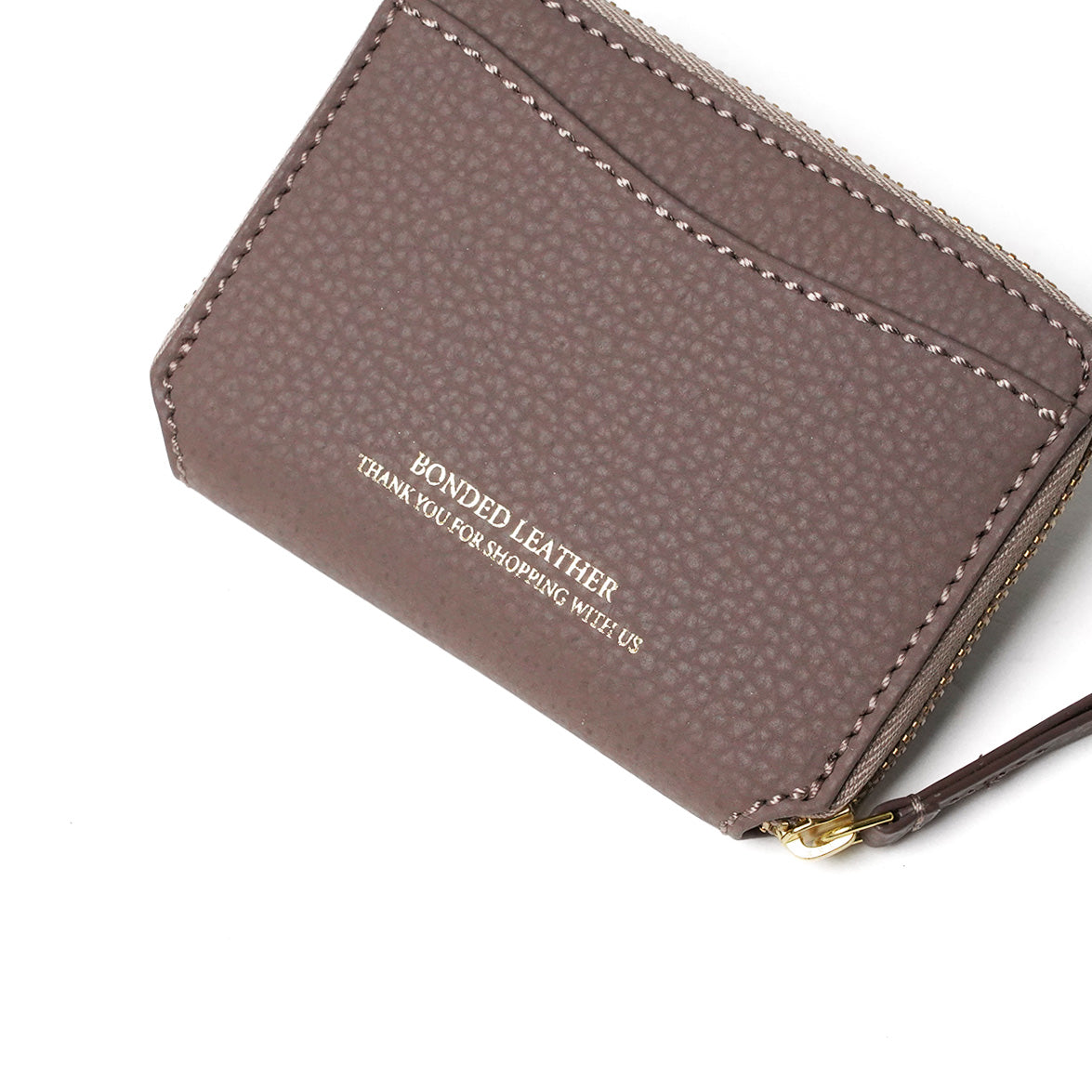 Embossed Recycled Leather Coin Purse LZKM143