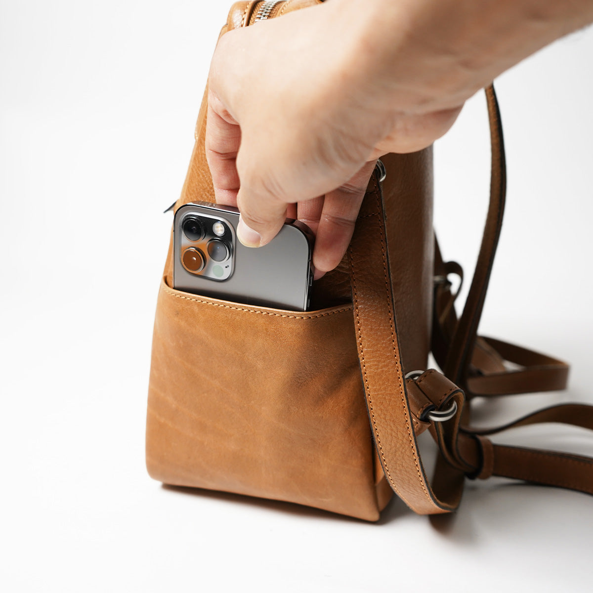 BAFU Leather 2-Way Backpack LZKM5001