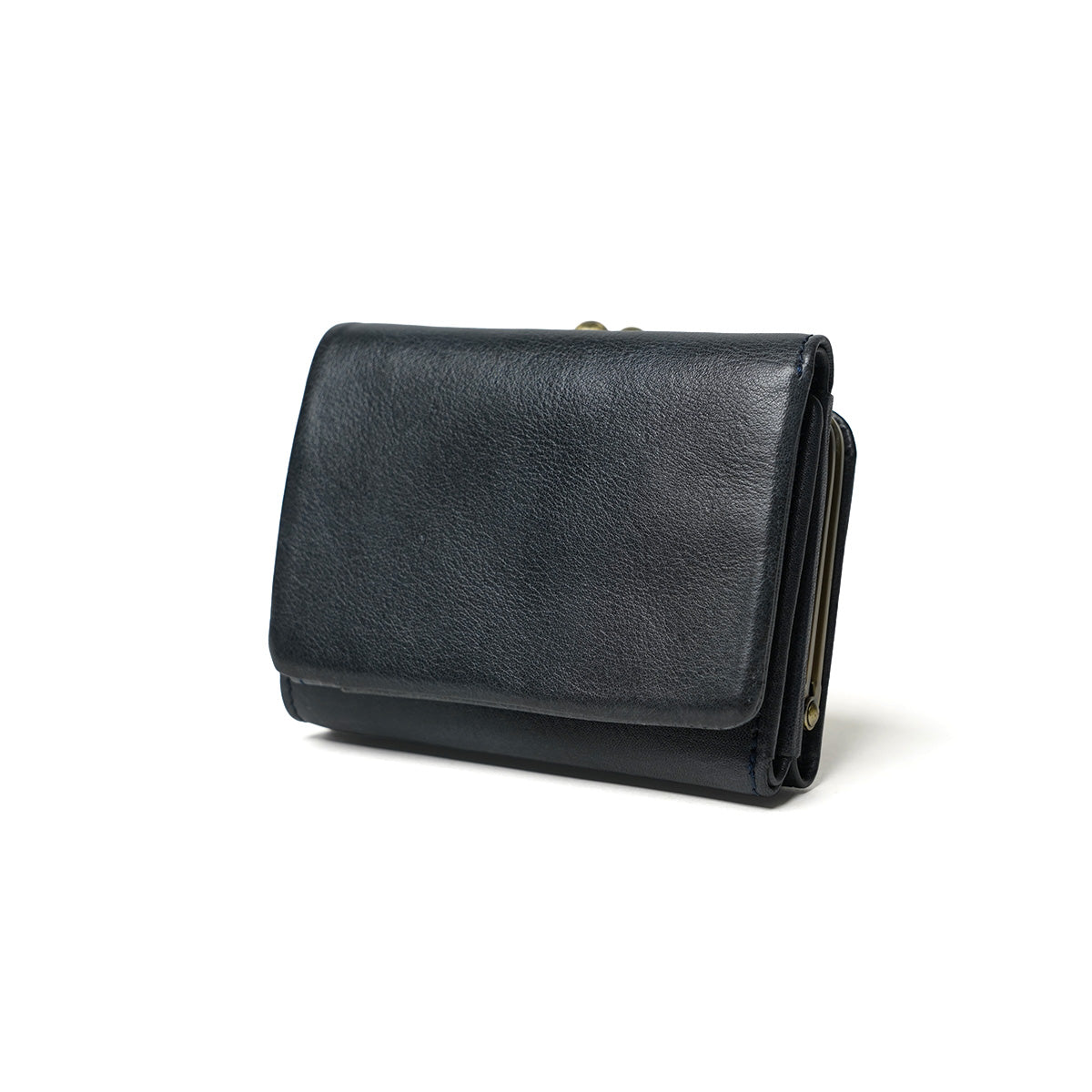 BAFU Leather -バフレザー- 三つ折りがま口財布 LZKM782