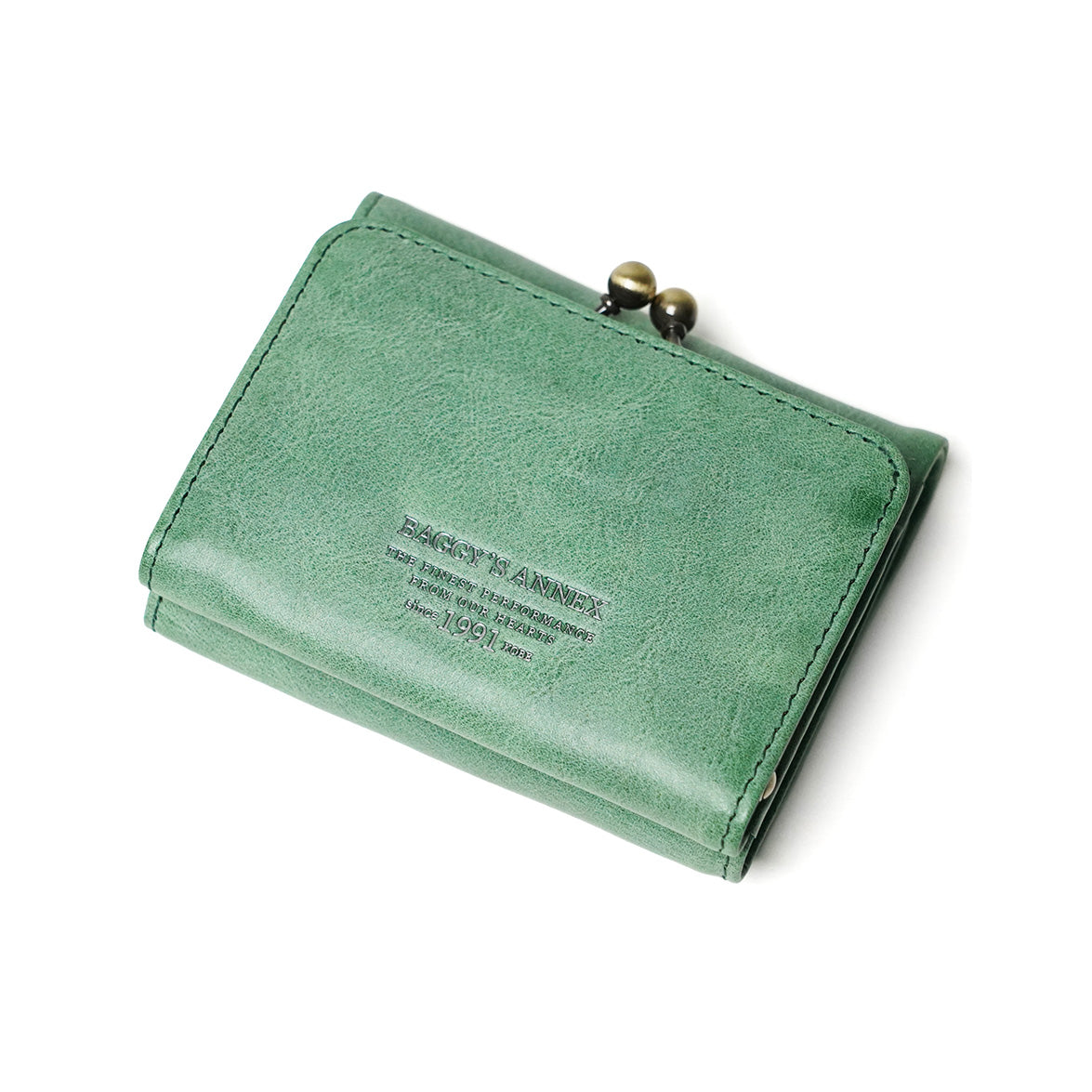 FOG Leather 三つ折りがま口財布 LZYS7009