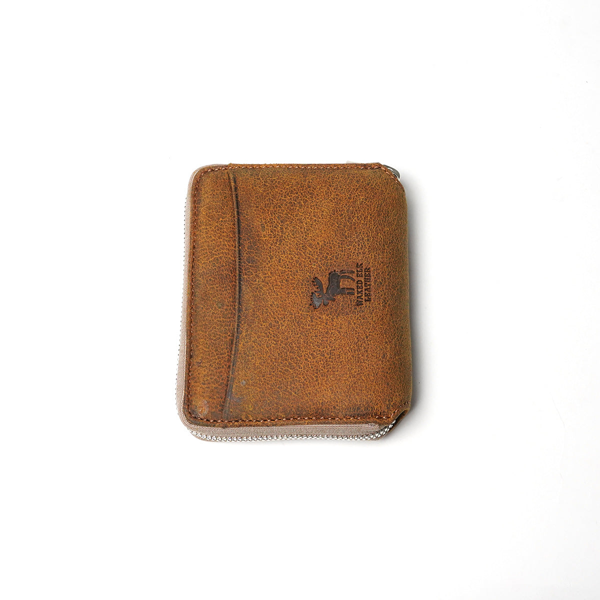 WAXED ELK Leather ラウンドファスナー ハーフ財布 FZKM851