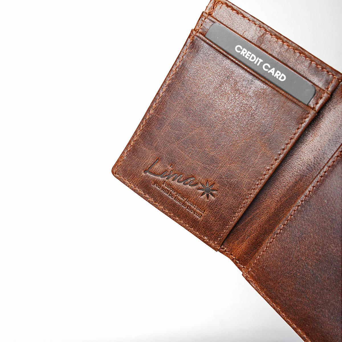 WAXED ELK Leather 三つ折り財布 FZKM853