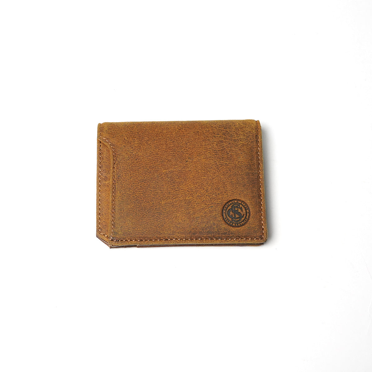 WAXED ELK Leather 二つ折りミニ財布 FZKM854