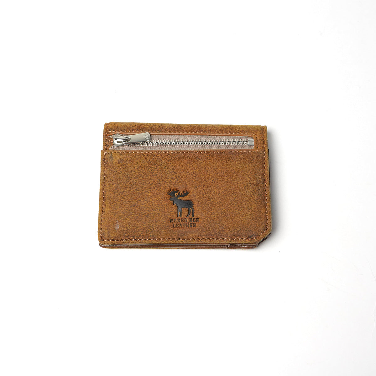 WAXED ELK Leather 二つ折りミニ財布 FZKM854