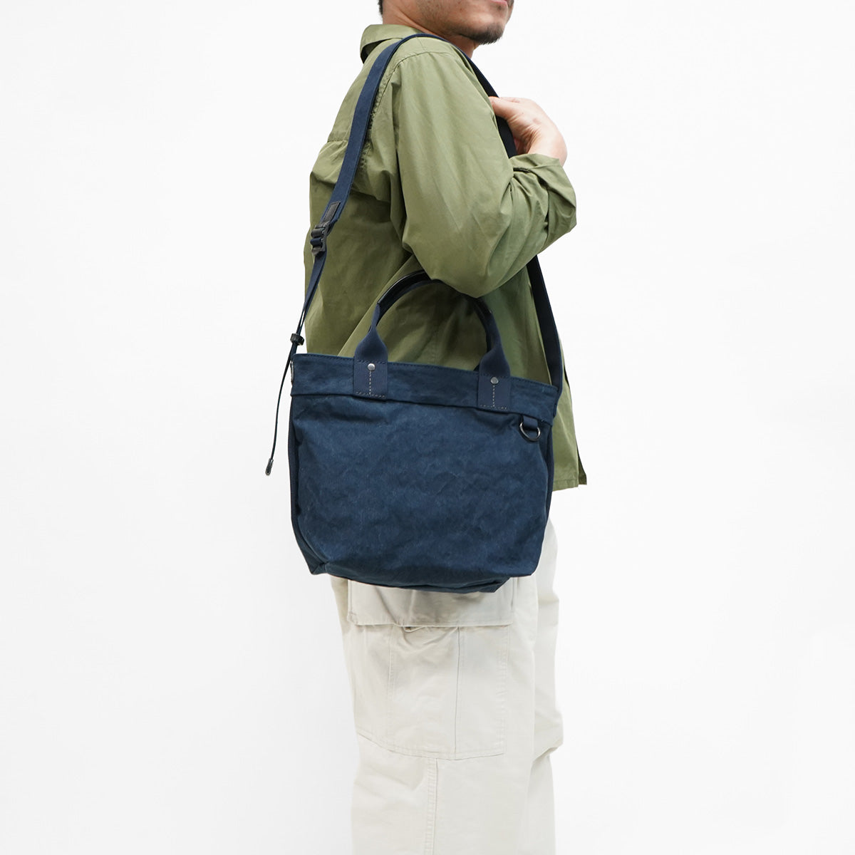 TIGER CANVAS -Tiger Canvas- 2-Way Tote Shoulder Bag GRN884 S Size