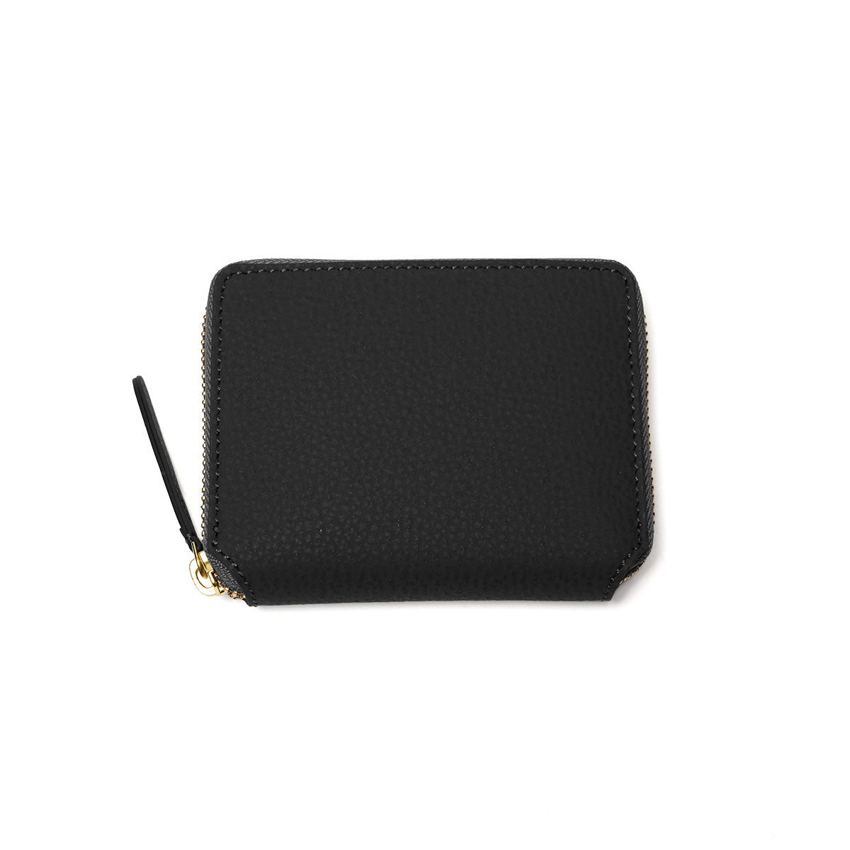Embossed Recycled Leather Round Zipper Half Wallet LZKM141