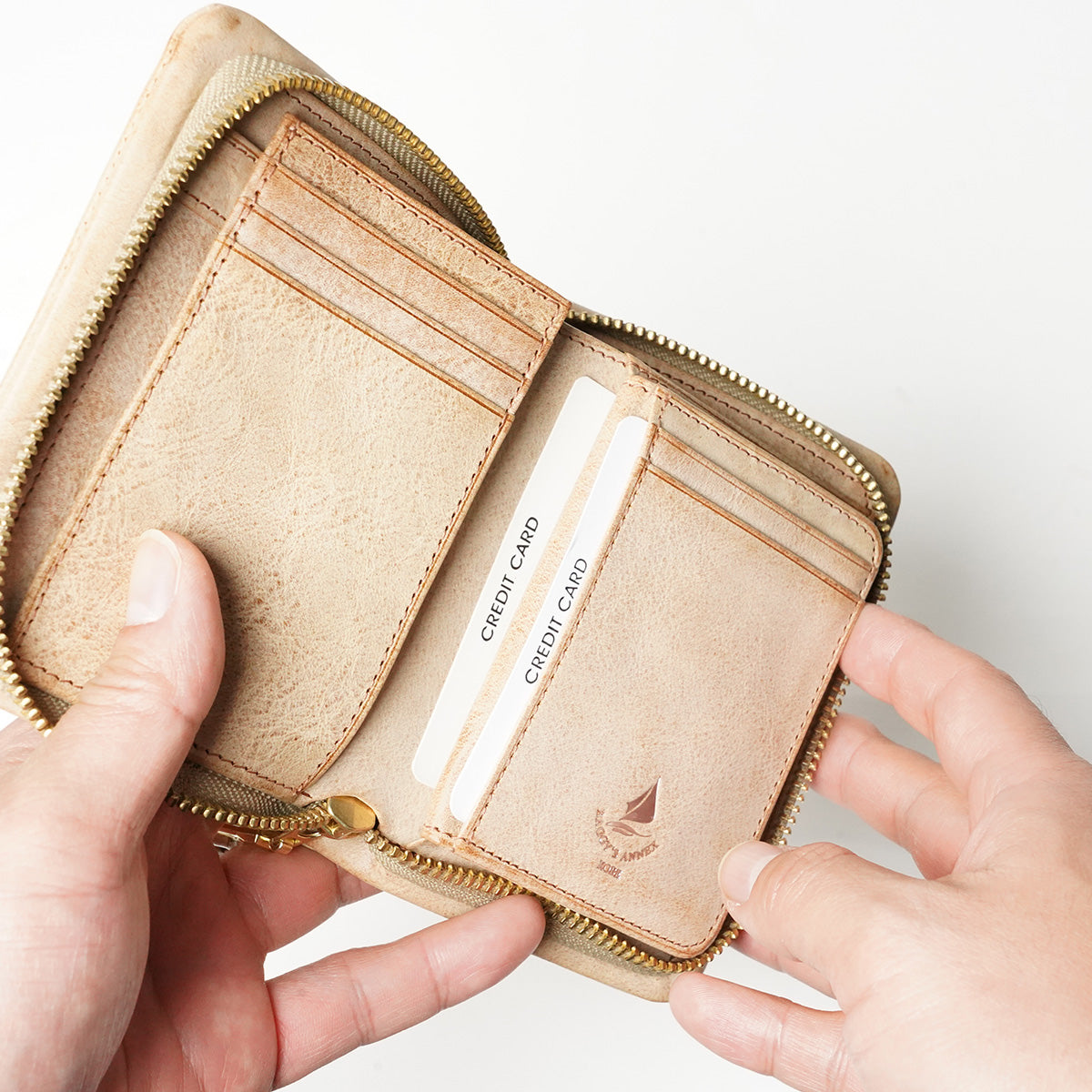 FOG Leather Round Zip Half Wallet LZYS7001 