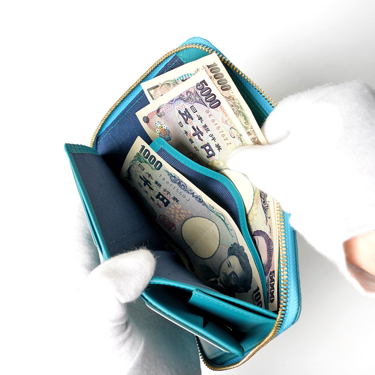 STINGRAY STAR wallet -スティングレーレザー- ラウンドファスナー ハーフ財布 ZWL6001