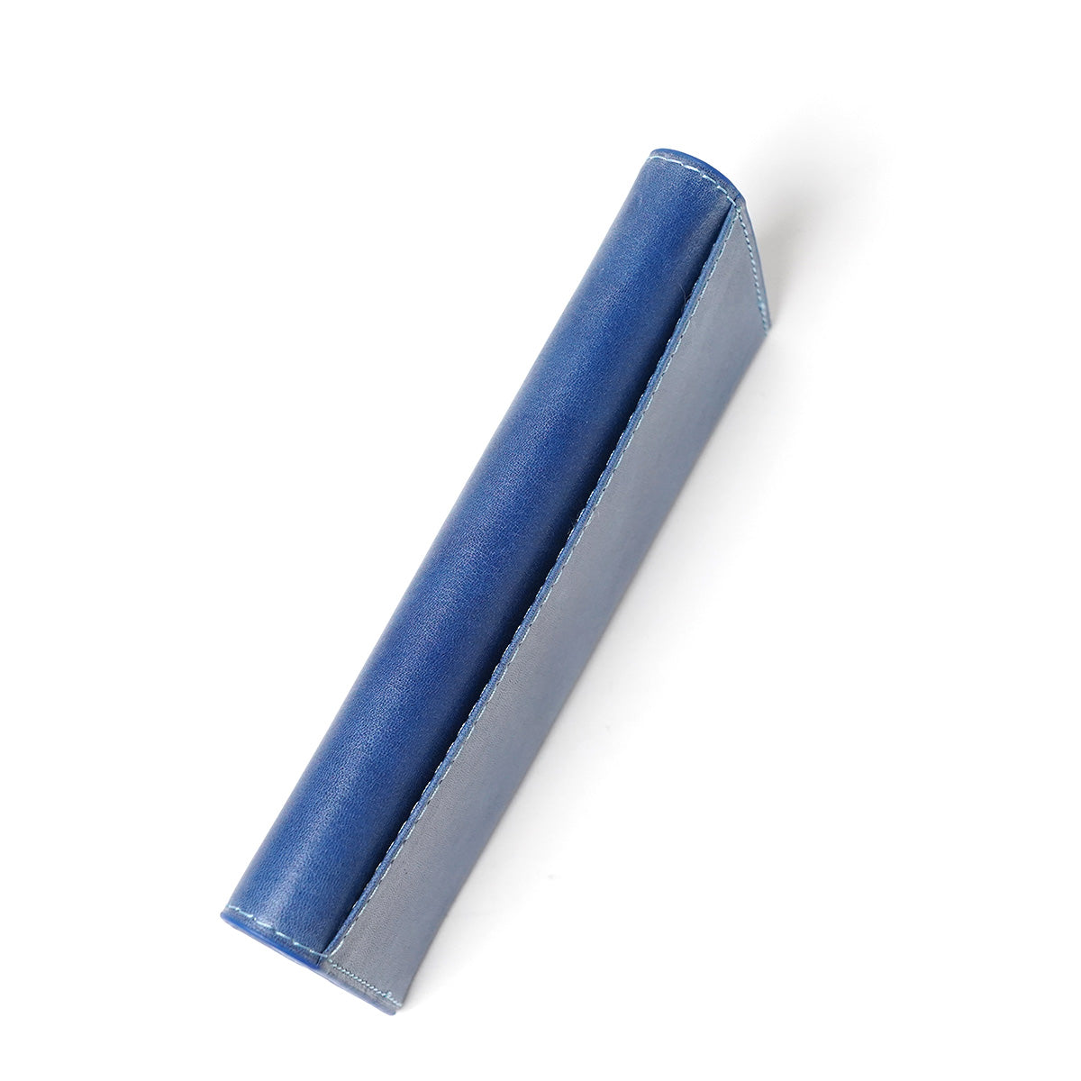 Indigo-dyed leather long wallet ZYS090