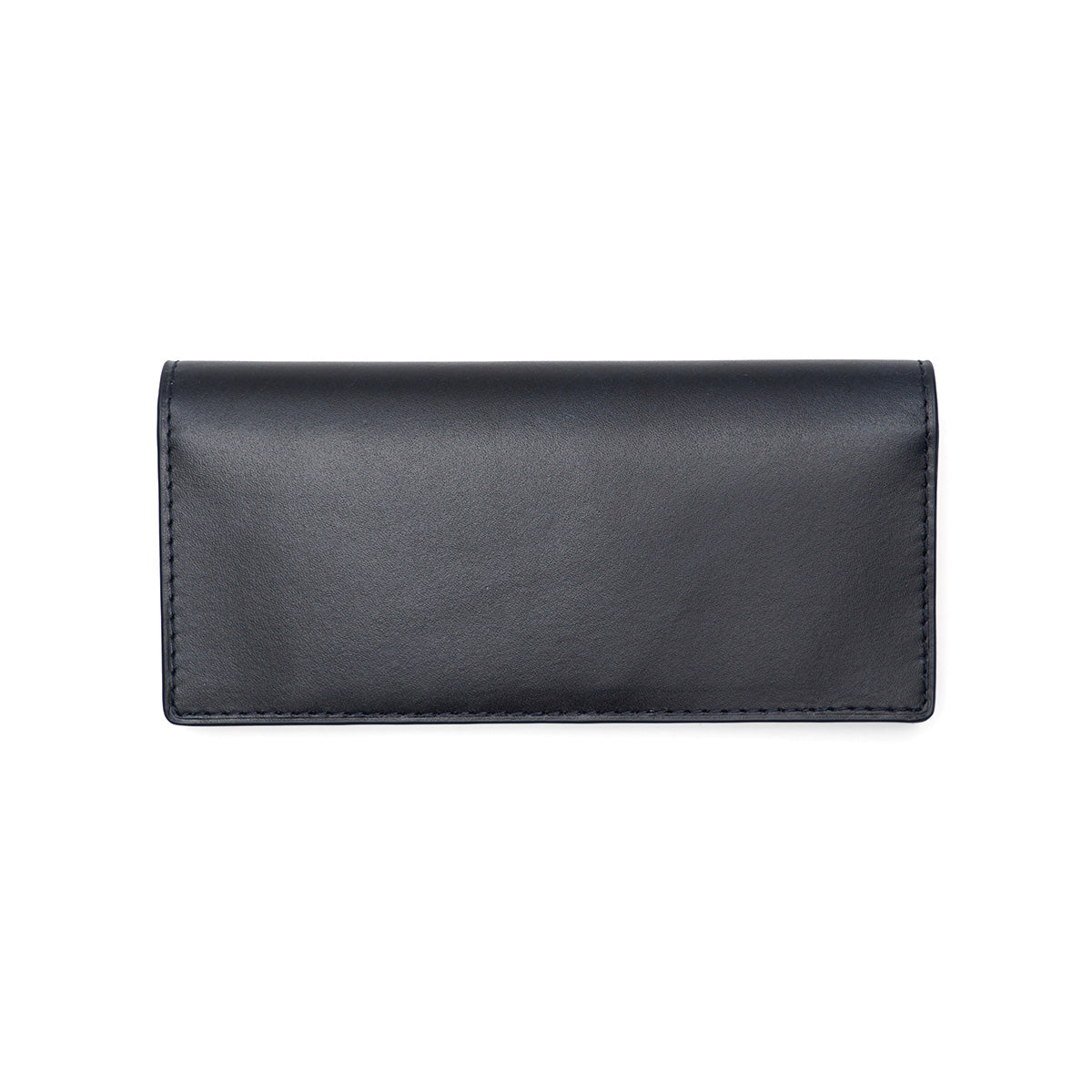 Indigo-dyed leather long wallet ZYS090