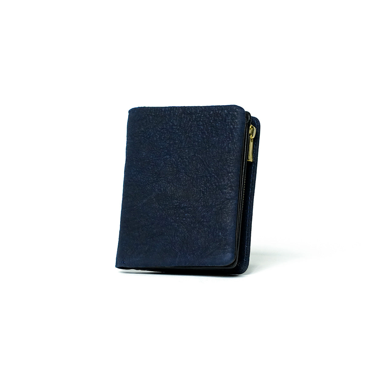 藍染め ヌバック コンパクトハーフ財布 ZYS492